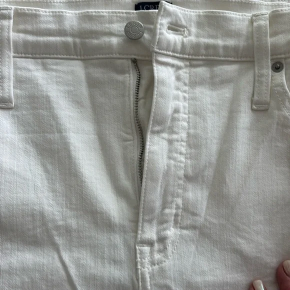 NWT J. Crew Petite High Rise Flare Crop Jean Pant in Signature Stretch 34P WHITE - Picture 5 of 12